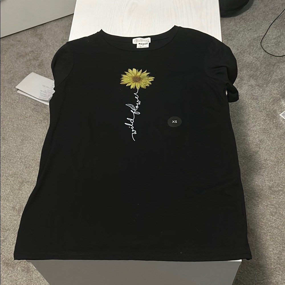 Full Tilt Black Sleeveless Crew Neck T-Shirt
